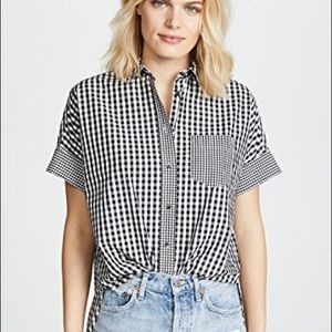 Madewell gingham shirt, NWOT never worn.